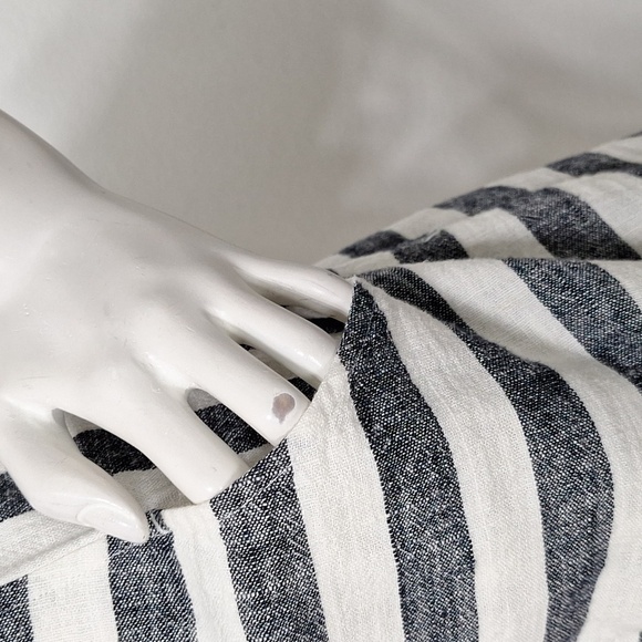 Soft Surroundings Black and White Dolman Sleeve Linen Blend Sundress Size L - Picture 11 of 15